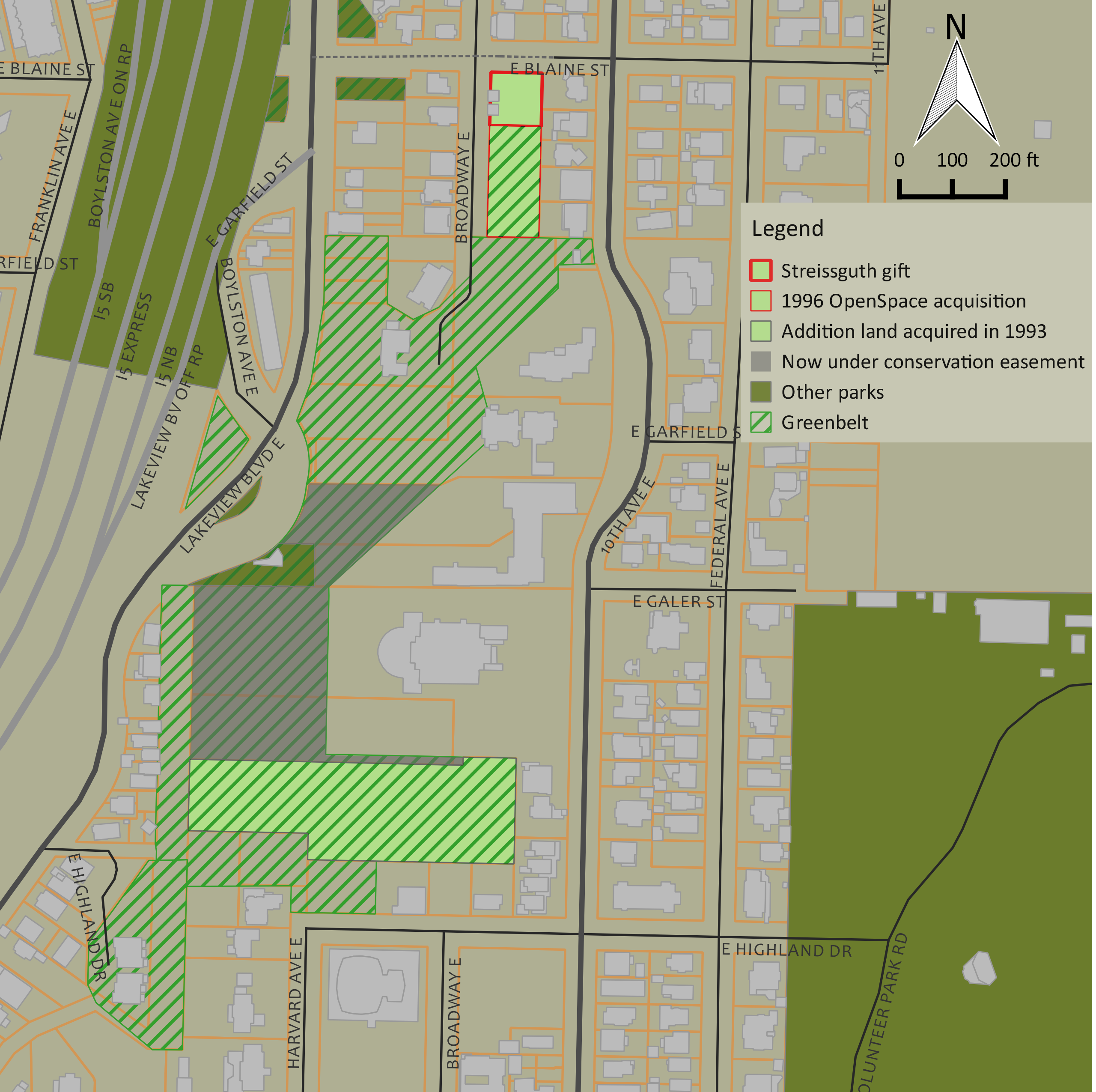 Map of greenbelt